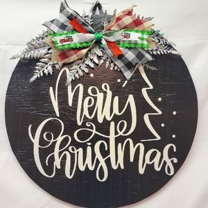 Merry Christmas door hanger